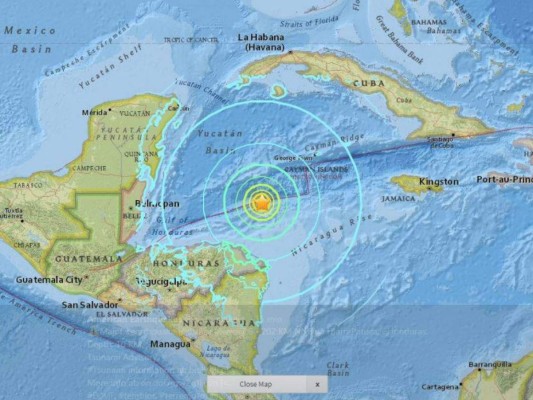Fuerte temblor de 7.6 grados sacude gran parte de Honduras este martes
