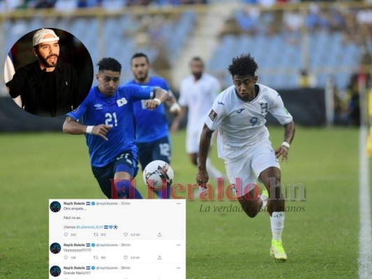 ¡Sufrió! Así reaccionó Bukele tras el empate de El Salvador vs. Honduras en el Cuscatlán&nbsp;&nbsp;