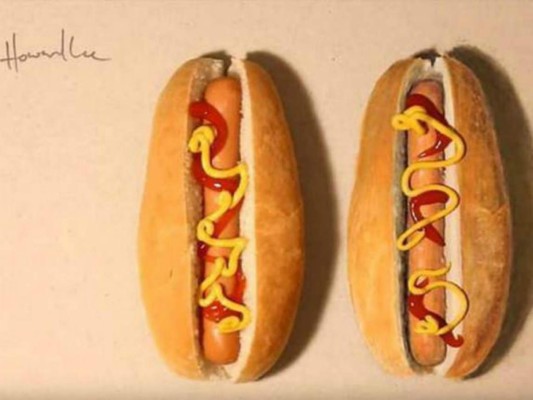¿Cuál de los dos hot dogs es real?