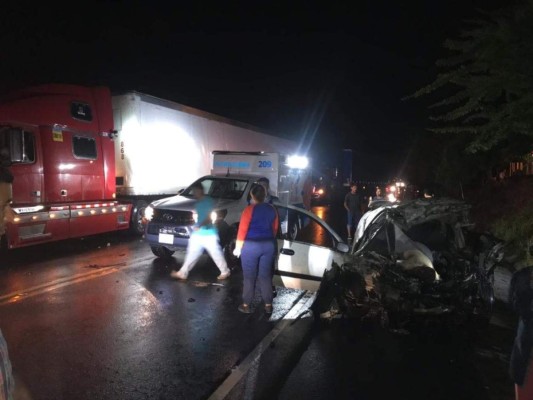 Tres adultos y un niño mueren en trágico accidente en Choluteca