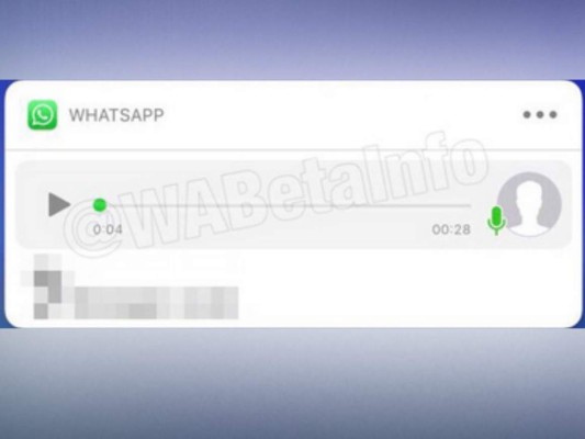 WhatsApp permitirá reproducir notas de voz sin abrir la aplicación