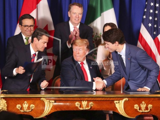 EEUU, Canadá y México firman acuerdo que reemplaza al TLCAN&nbsp;