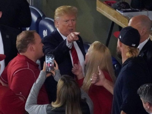 Donald Trump fue abucheado en la Serie Mundial