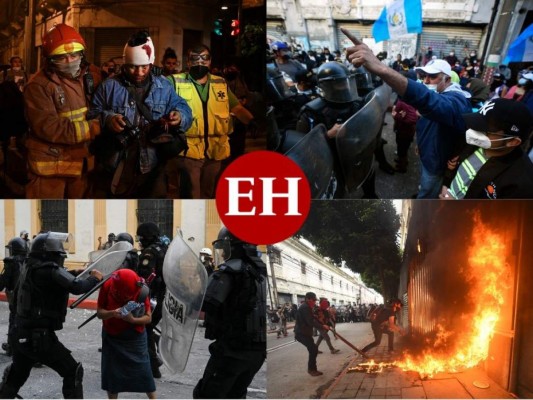 Las imágenes más impactantes de las protestas en Guatemala (FOTOS)