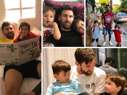 ¿Cuál de los tres hijos del astro del Barcelona, Leo Messi, será igual que él?