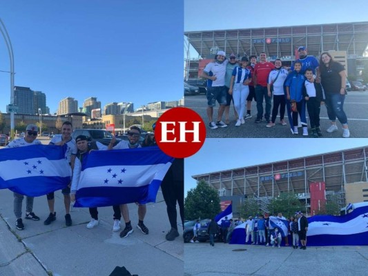 La fiesta catracha en el BMO Field durante el Honduras - Canadá (Fotos)