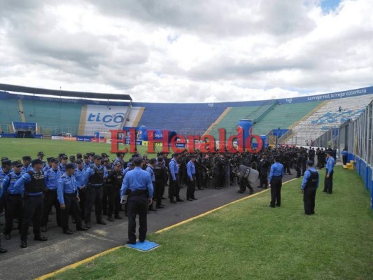 Mil elementos de seguridad para el Motagua-Olimpia