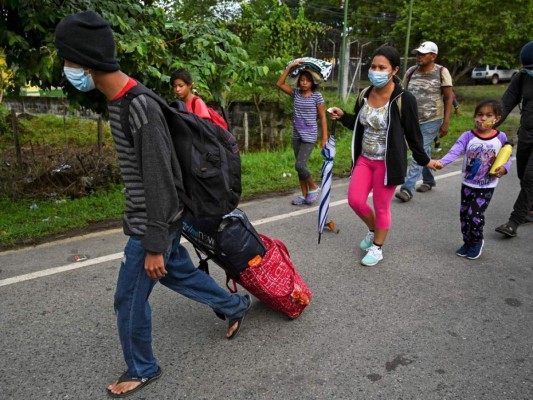 ¿Qué se sabe de la caravana migrante que avanza hacia Estados Unidos? (Fotos)