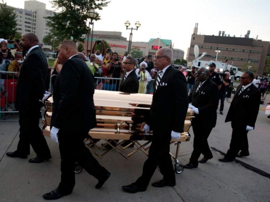 Imágenes del funeral de la cantante Aretha Franklin