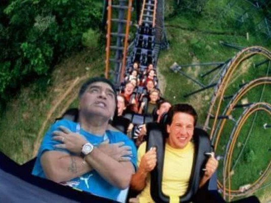 Diego Maradona es víctima de memes por su celebración en el triunfo de Argentina