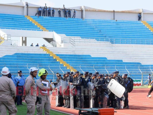 No se vio en Marathón vs Real España: Una leyenda en la tribuna y blindaje policial