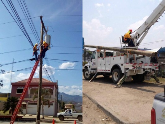 Las cuadrillas de la Empresa Energía Honduras realizarán trabajos en la zona.