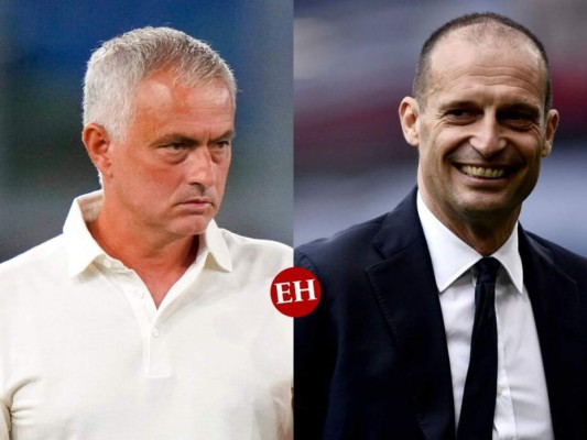 Mourinho y Allegri lideran batalla de técnicos en Italia