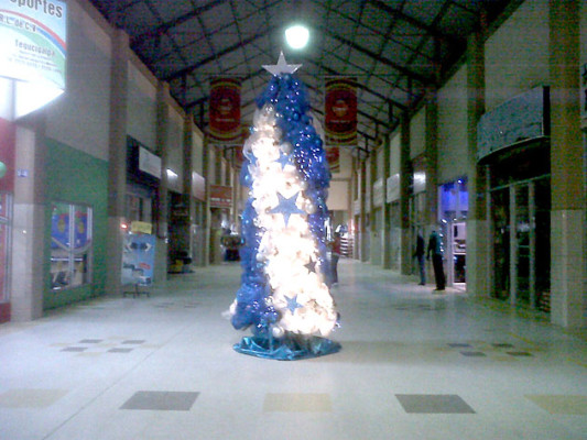 Instalan árbol de Navidad alusivo al Plan de Nación