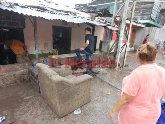 Impactantes fotos de los daños provocados en el Barrio Los Jucos de la capital de Honduras