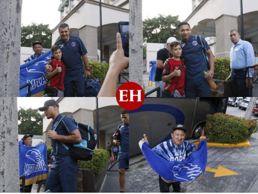 FOTOS: Afición sorprendió al plantel de Motagua en hotel de San Pedro Sula