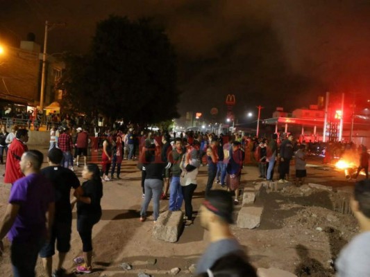 Imágenes de las protestas en La Kennedy en Tegucigalpa