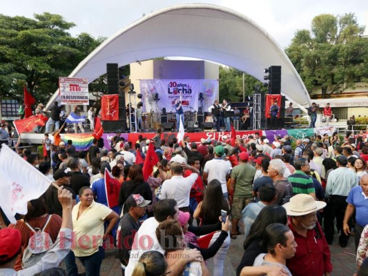 FOTOS: Así conmemoró Libre los 10 años del golpe de Estado