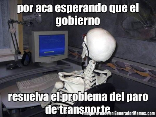 Hondureños toman con humor el paro nacional de transporte y viralizan divertidos memes