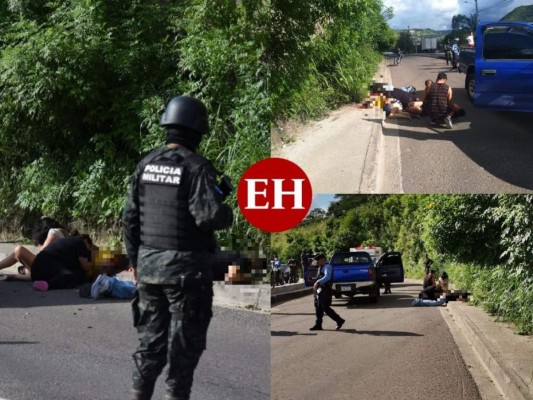 Desgarradora escena de pareja emboscada y acribillada en la capital (FOTOS)