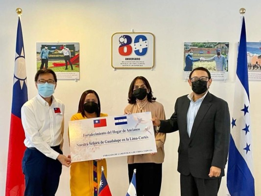 Taiwán entrega donativo económico a hogar de ancianos de La Lima, Cortés&nbsp;&nbsp;