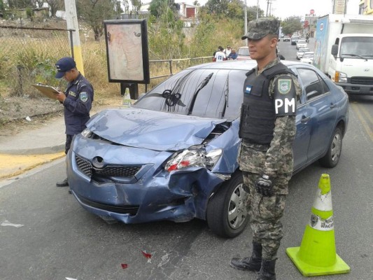 Presuntos ladrones se accidentan tras alzarse con más de L 200 mil