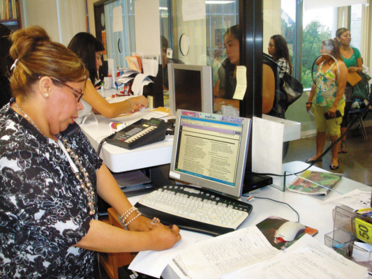 A paso lento marcha reinscripción del TPS