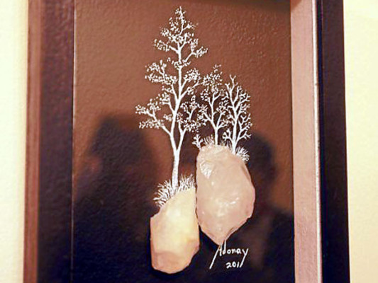 El arte plástico fue expuesto en miniaturas