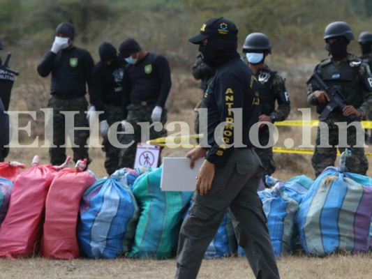 Tegucigalpa: Incineran droga incautada en el Golfo de Fonseca valorada en $ 10 millones