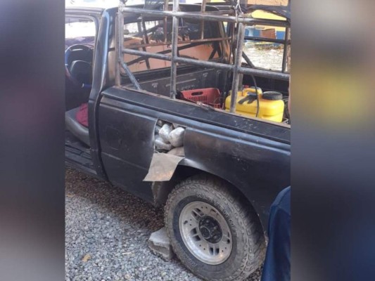 En compartimento falso de un vehículo encuentran droga en Atlántida