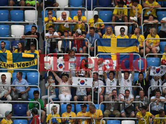 Fotos: Ambiente en el estadio Nizhny Nóvgorod para el Suecia vs Corea del Sur