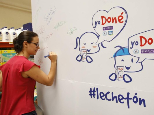 Solidaria jornada para recolectar leche&nbsp;