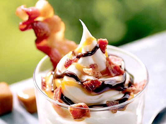 Helado de bacon