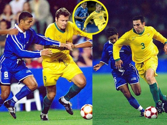 La Sub 23 de Honduras venció a Australia en el 2000 y ahí estuvieron jugadores como Jaime Rosales, Julio César de León e Iván Guerrero (FOTO: LA PRENSA)