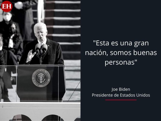 Las frases del primer discurso de Joe Biden como presidente de EEUU