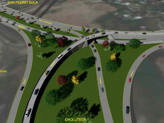 Harán moderna obra vial al sur de la capital de Honduras