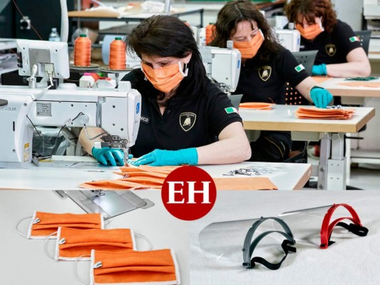 FOTOS: Lamborghini ahora también produce máscaras y viseras para médicos