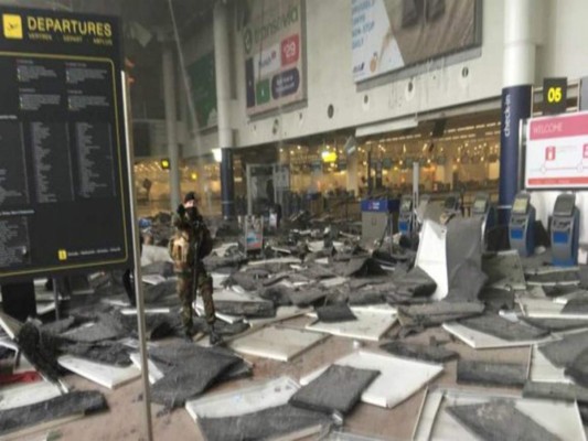 Miles de maletas esperan a sus propietarios en el aeropuerto de Bruselas&nbsp;&nbsp;