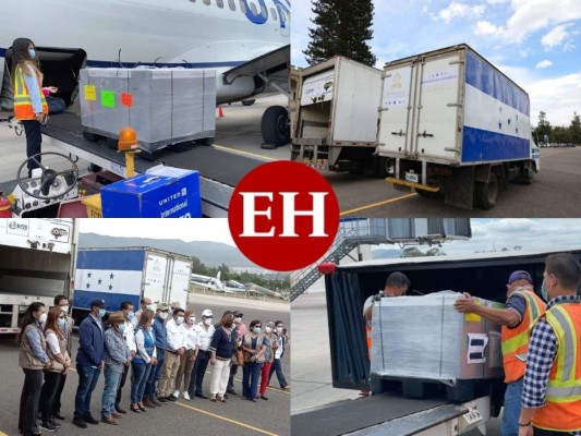 Así fue la llegada de vacunas AstraZeneca para los afiliados al IHSS