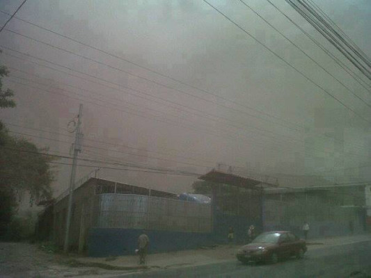 Cenizas del Chaparrastique podrían llegar a Honduras