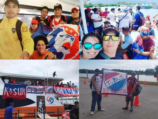 Así llegaron los aficionados de Olimpia a Roatán para presenciar el partido de octavos