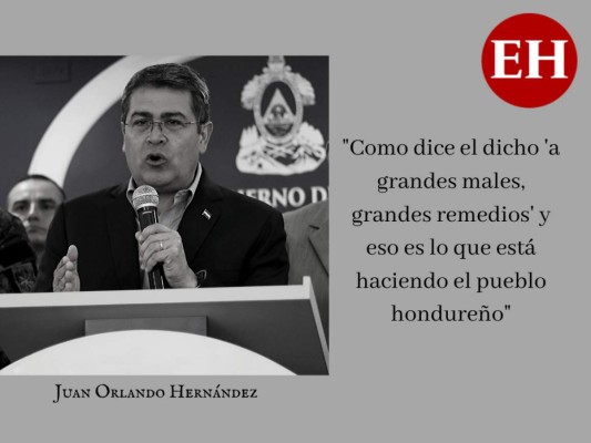 Las frases de JOH para garantizar entrega de sacos solidarios