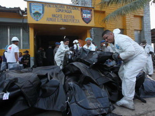 Incendio apocalíptico en penal de la región central de Honduras