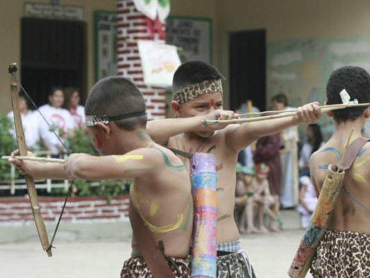 El cacique Lempira cobró vigencia en centros educativos de la capital