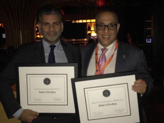 Ficohsa recibe premio 'Banco del año en Centro América' en Argentina