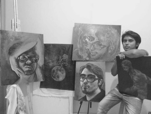 Pedro Pablo Del Cid Portillo, el retratista hondureño que pinta con café