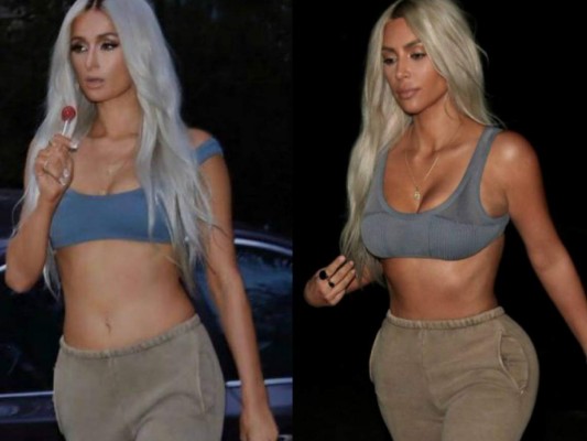 Paris Hilton copia el look de Kim Kardashian y causa furor en Instagram