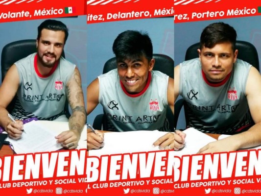 El Vida presenta a sus tres nuevos refuerzos mexicanos