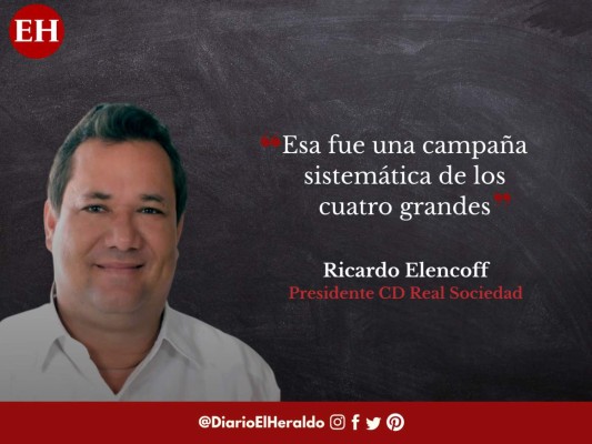 Ricardo Elencoff arremete contra el arbitraje y directivos del fútbol hondureño