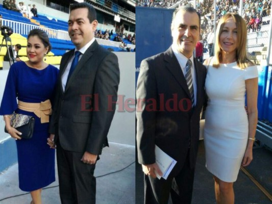 Elegantes damas asisten a toma de posesión de Juan Orlando Hernández